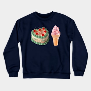 Cake & Ice Cream Crewneck Sweatshirt